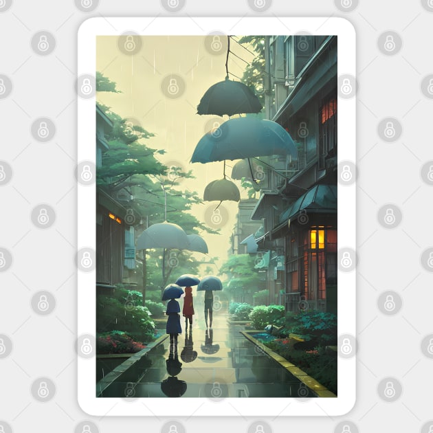 Rainy Sticker by Artieries1